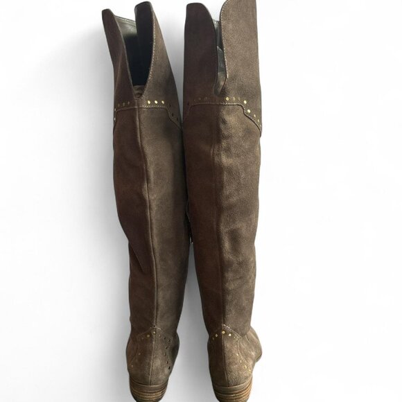 Aerosoles Light Brown Suede Knee-High Boots - Picture 2 of 2